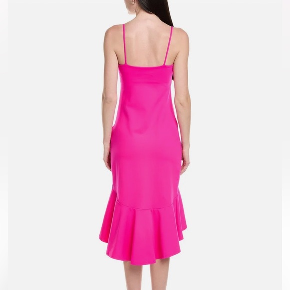 Susana Monaco Ruffle Asymmetrical Midi Dress - Picture 11 of 11